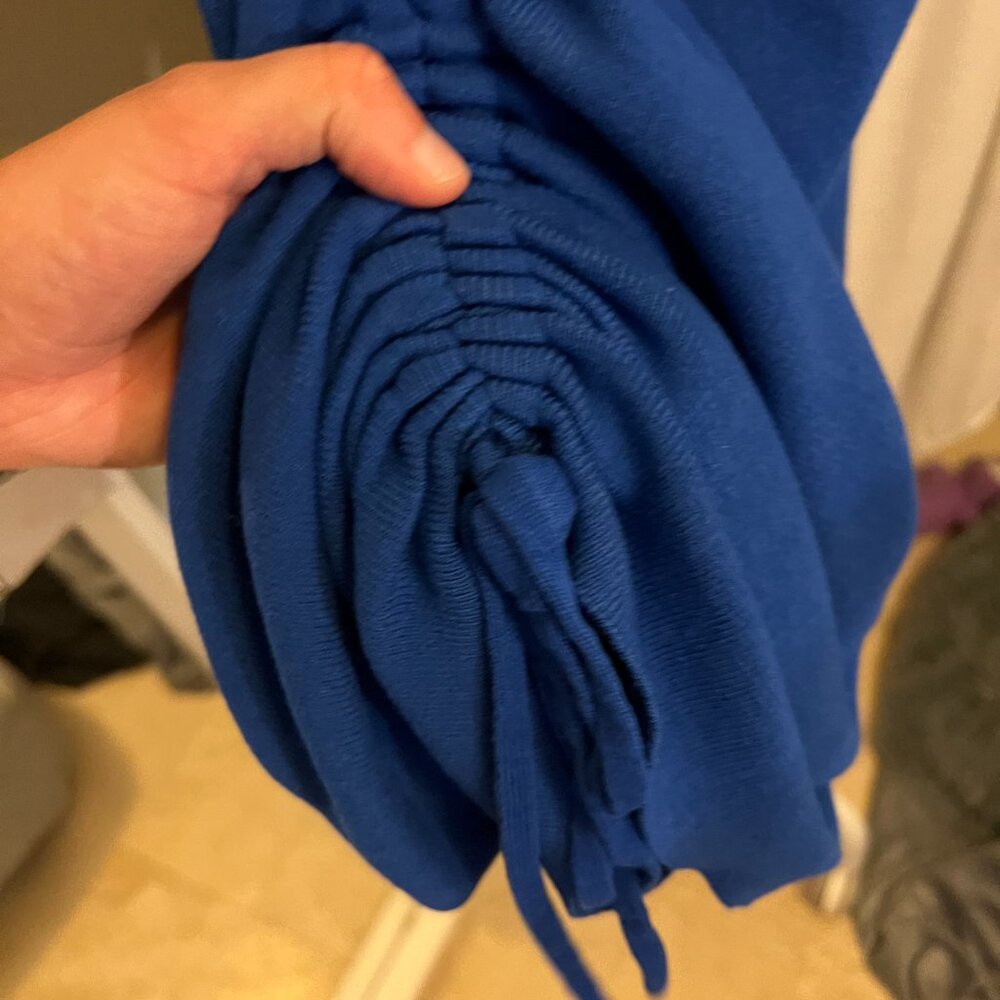 Beginning Boutique Ribbed Blue Dress - Picture 4 of 6